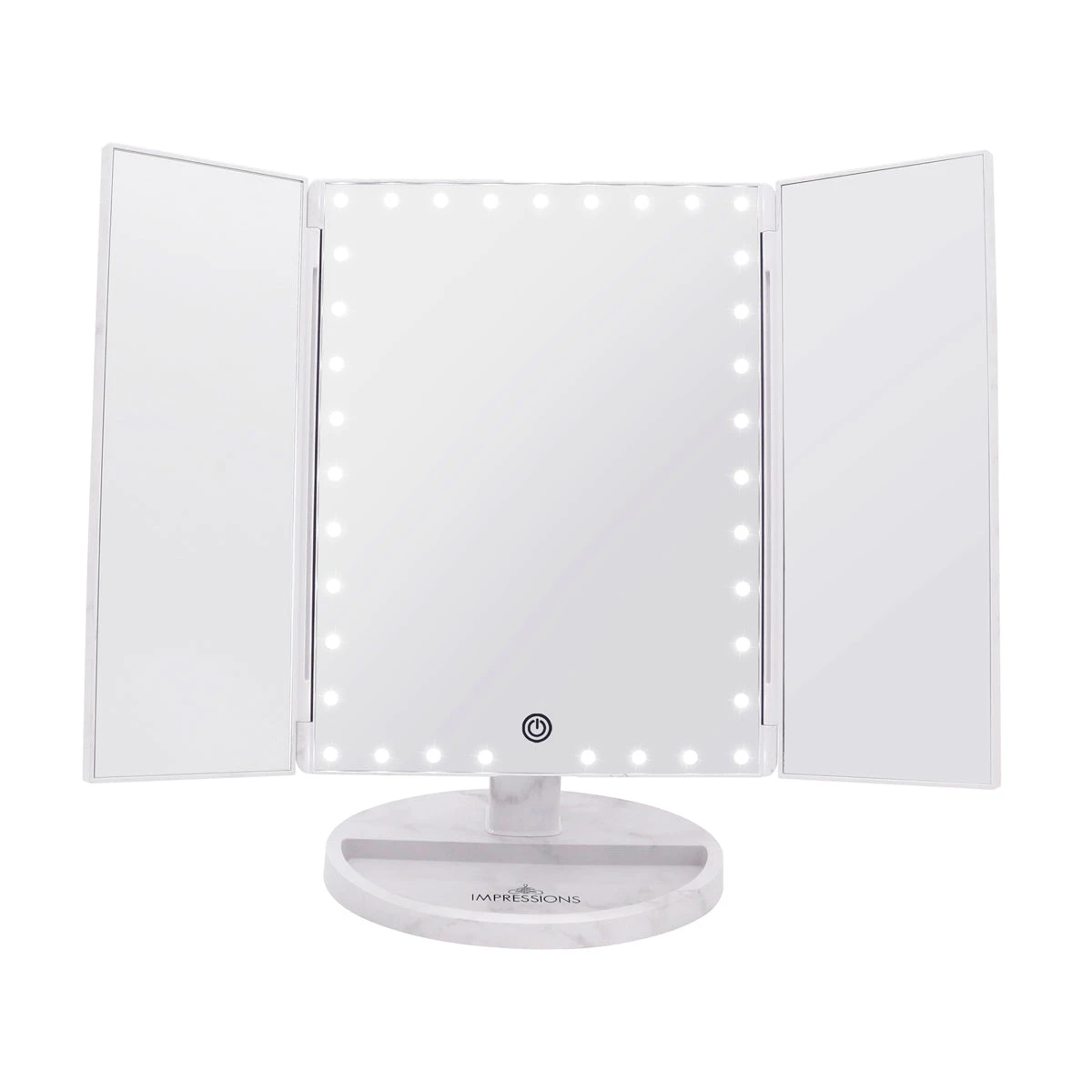 Touch Trifold XL Dimmable LED Makeup Mirror 3 Touch Trifold XL Dimmable LED Makeup Mirror