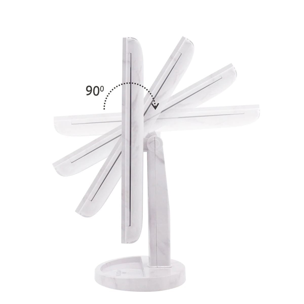 Touch Trifold XL Dimmable LED Makeup Mirror 5 Touch Trifold XL Dimmable LED Makeup Mirror - Image 3