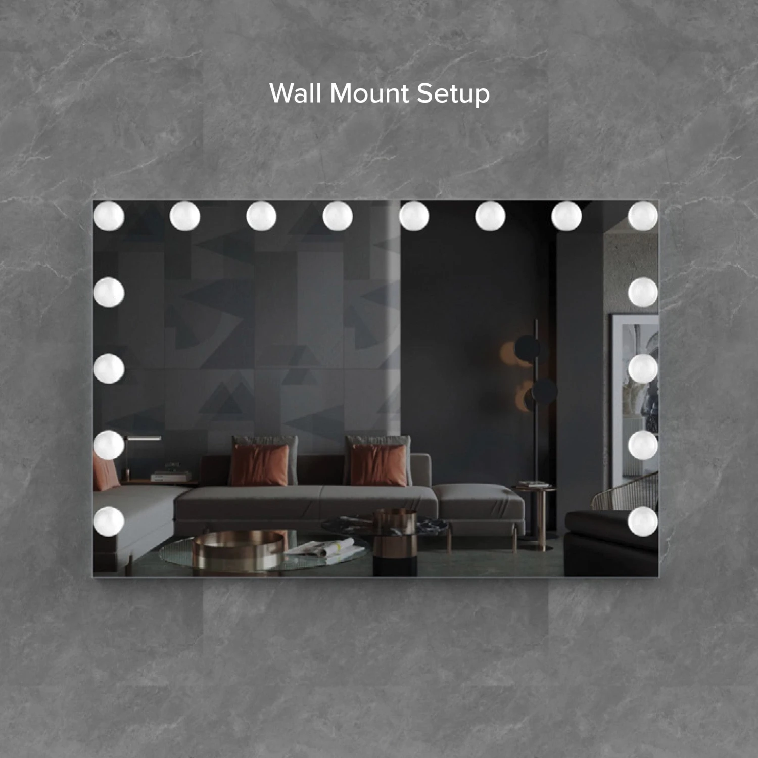 Glamour Tri-Tone Wide LED Makeup Mirror 6 Glamour Tri-Tone Wide LED Makeup Mirror - Image 4