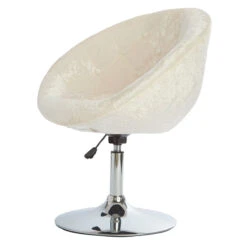 Antoinette Round Tufted Vanity Chair -Impressionsvanity whitevelvetchair1 1200px